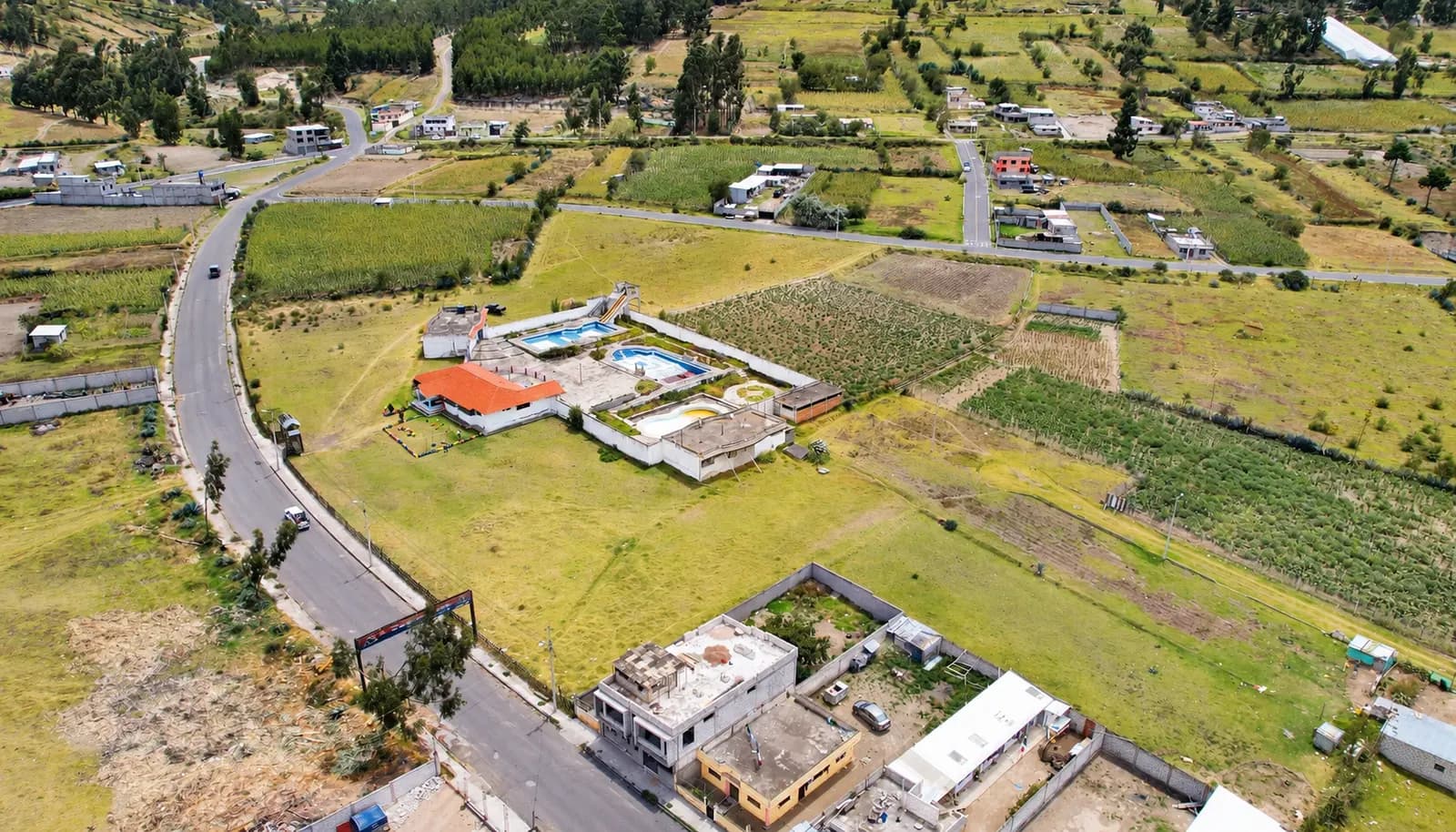 Vista aérea de la urbanización